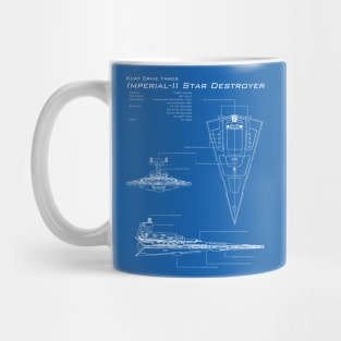 Imperial Star Destroyer Blueprint Mug